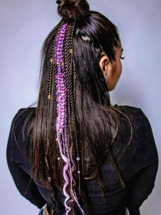 élastique tressé accessoire unique coiffure lavable personnalisable