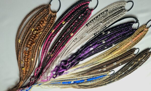 accessoire cheveux coiffure afro tresses locks élastique