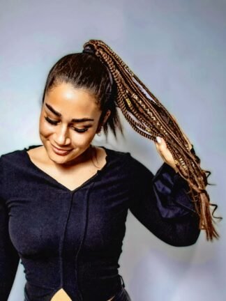 élastique tressé accessoire unique coiffure lavable personnalisable