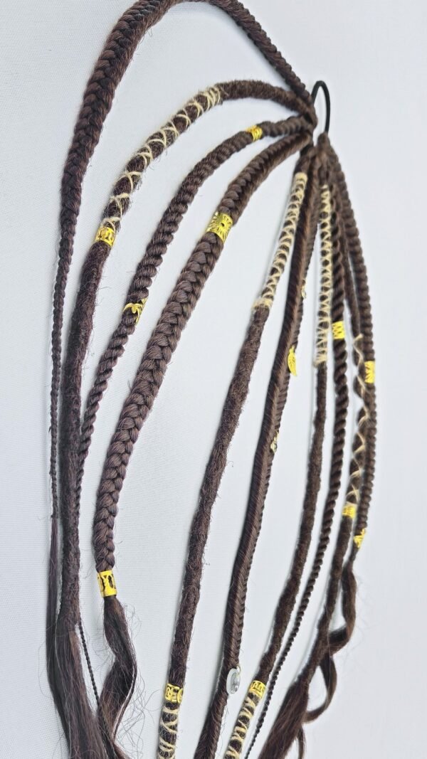élastique tressé braids vanille lock lavable durable