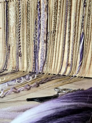 mèches à poser tresses personnalisables assortiment coiffure lavables réutilisables