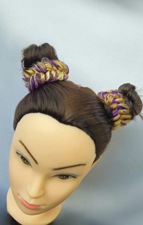 attache cheveux tressé lavable chignon accessoire