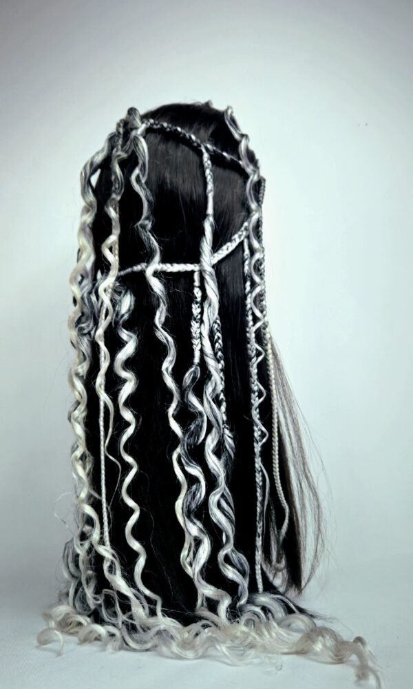 accessoire bijoux de tête cheveux tresses extensions bonnet viking médiéval