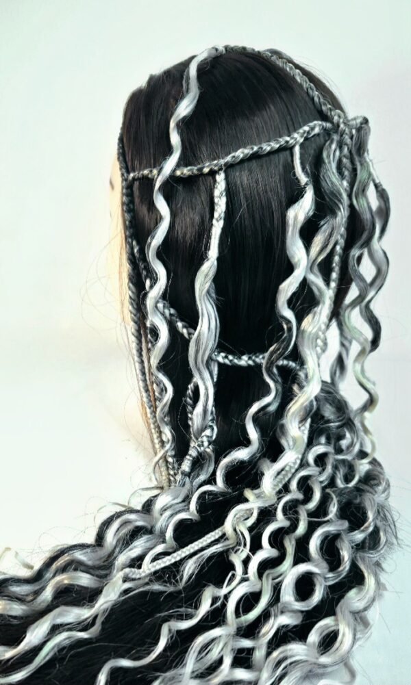 accessoire bijoux de tête cheveux tresses extensions bonnet viking médiévale