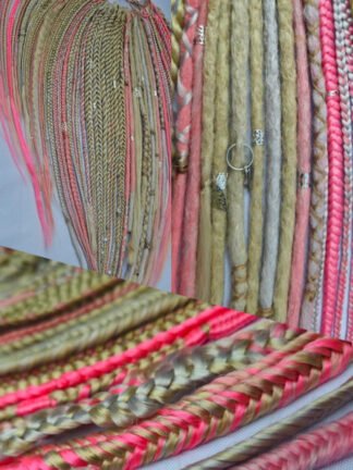 Mèches tresses locks braids création accessoires lavable cheveux coiffure afro braid