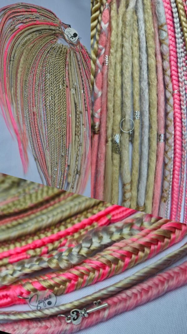 Mèches tresses locks braids création accessoires cheveux