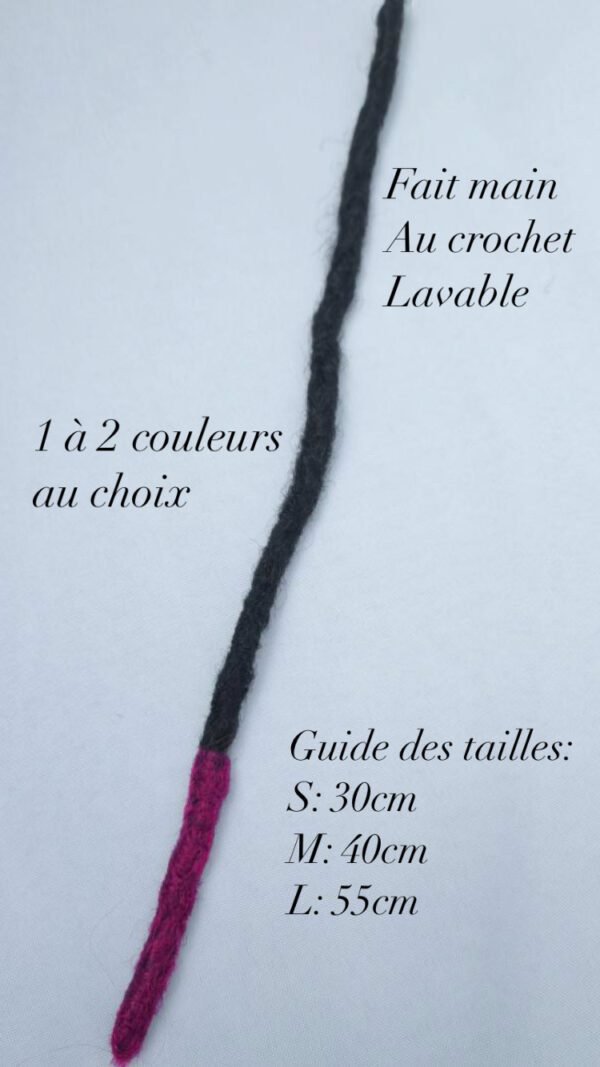 Attache locks lavable coiffure afro accessoire tendance personnalisée dreadlocks fait main
